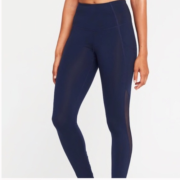 old navy navy blue leggings